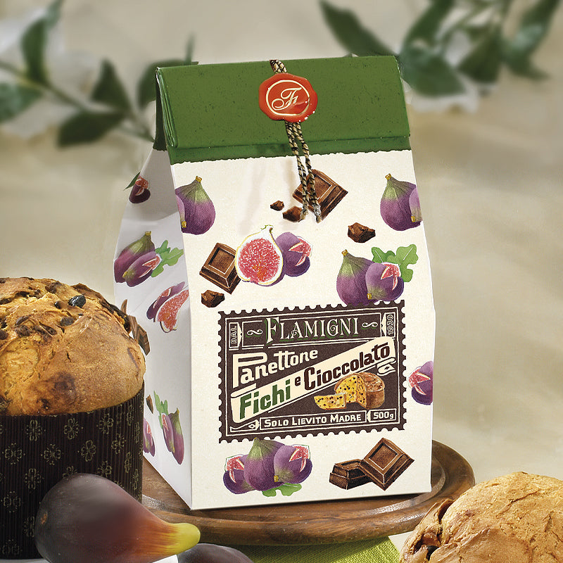 Flamigni Fig & Chocolate Panettone 500g | Italian Christmas Cakes | New Zealand Delivery | Sabato Auckland