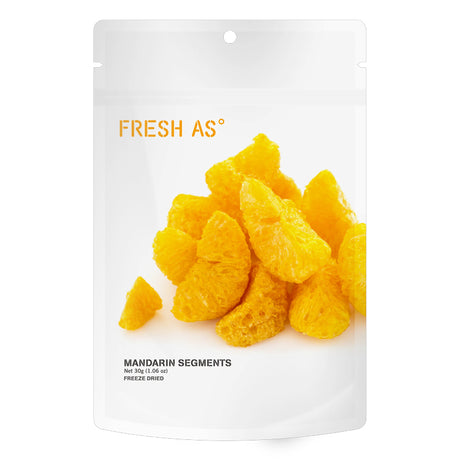 Fresh As Mandarin Segments 30g | Freeze Dried Mandarin Segments | Sabato, Auckland, New Zealand