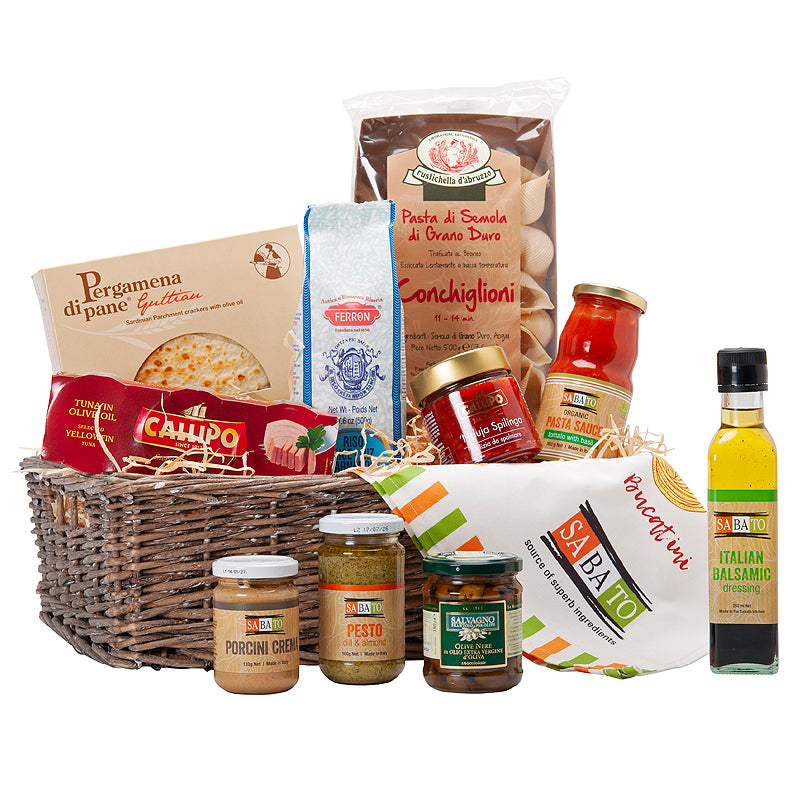 'Let's Eat Italian' Gourmet Gift Basket | New Zealand Delivery | Sabato Auckland