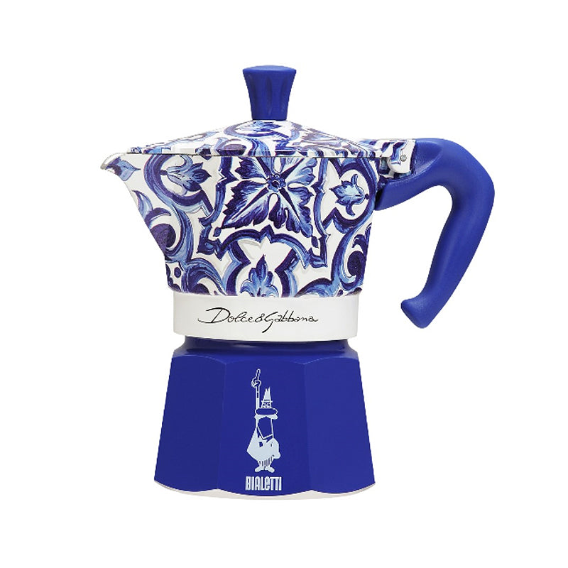 Bialetti Dolce&Gabbana Moka Express ~ Blu Mediterraneo 3 cup | New Zealand Delivery | Sabato Auckland