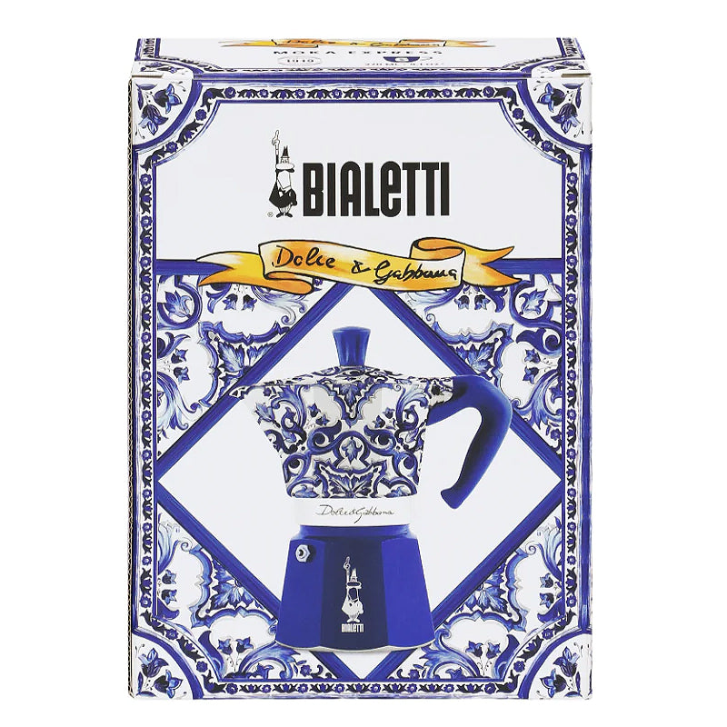 Bialetti Dolce&Gabbana Moka Express ~ Blu Mediterraneo 6 cup | New Zealand Delivery | Sabato Auckland