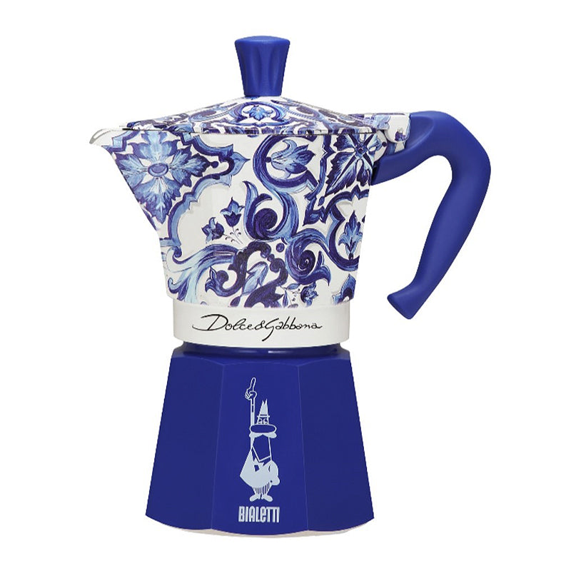 Bialetti Dolce&Gabbana Moka Express ~ Blu Mediterraneo 6 cup | New Zealand Delivery | Sabato Auckland