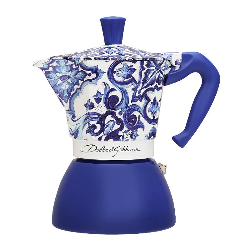 Bialetti Dolce&Gabbana Moka Induction ~ Blu Mediterraneo 6 Cup | New Zealand Delivery | Sabato Auckland