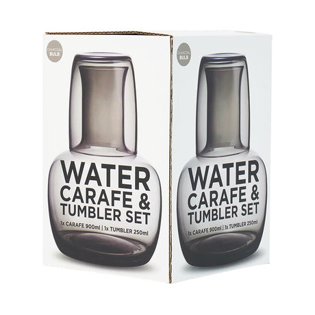 Water Carafe & Tumbler Set Charcoal | Sabato New Zealand