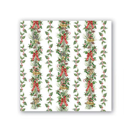 Michel Design Works Cocktail Napkins ~ Holiday Garland | Christmas Paper Serviettes | Sabato Auckland
