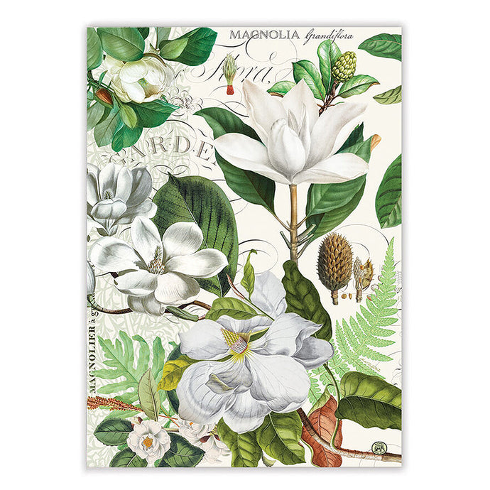 Michel Design Works Tea Towel ~ Magnolia Petals | New Zealand Delivery | Sabato Auckland