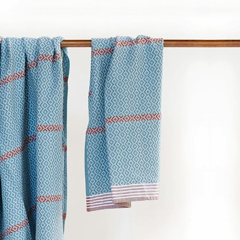 Mungo Itawuli Hand Towel ~ Dusty Teal | New Zealand Delivery | Sabato Auckland