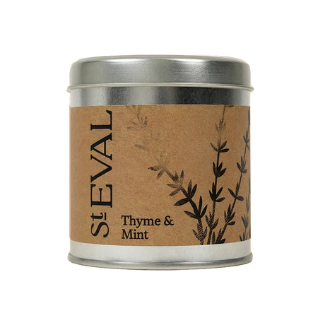 St Eval Candle in Tin ~ Thyme & Mint | New Zealand Delivery | Sabato Auckland