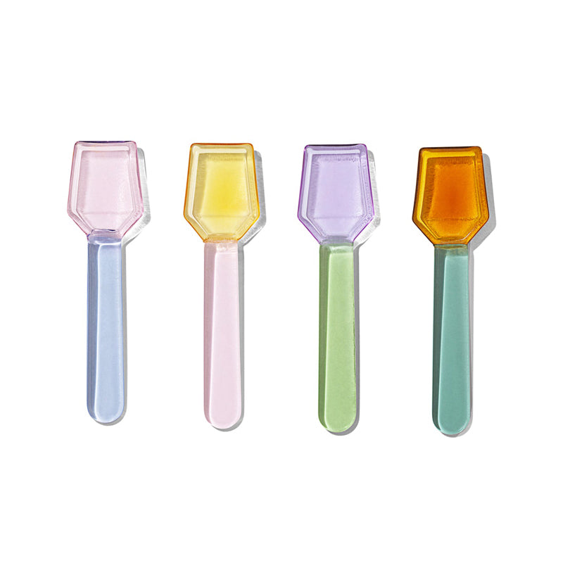 Sucker Glass Spoons ~ Multi-colour Set of 4 open | New Zealand Delivery | Sabato Auckland
