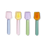 Sucker Glass Spoons ~ Multi-colour Set of 4 open | New Zealand Delivery | Sabato Auckland