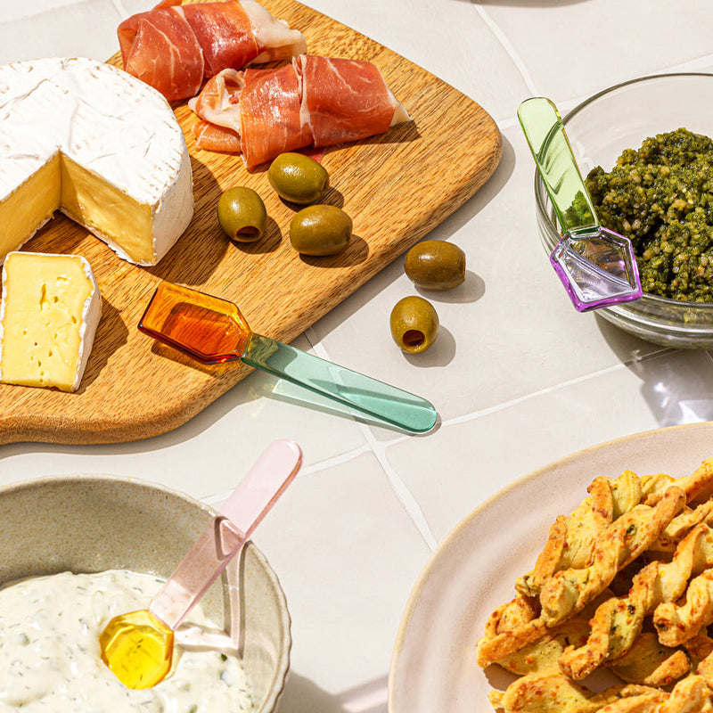 Sucker Glass Spoons for platters and cheeseboards | Sabato Auckland