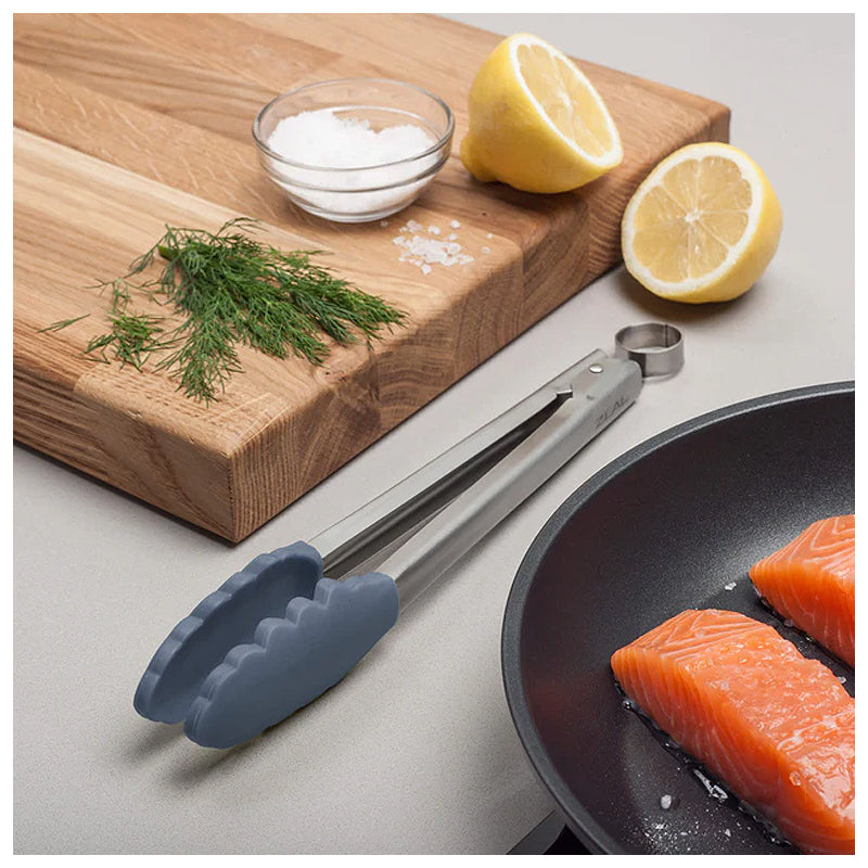 Zeal Silicone Tongs ~ Large - Provence Blue | New Zealand Delivery | Sabato Auckland