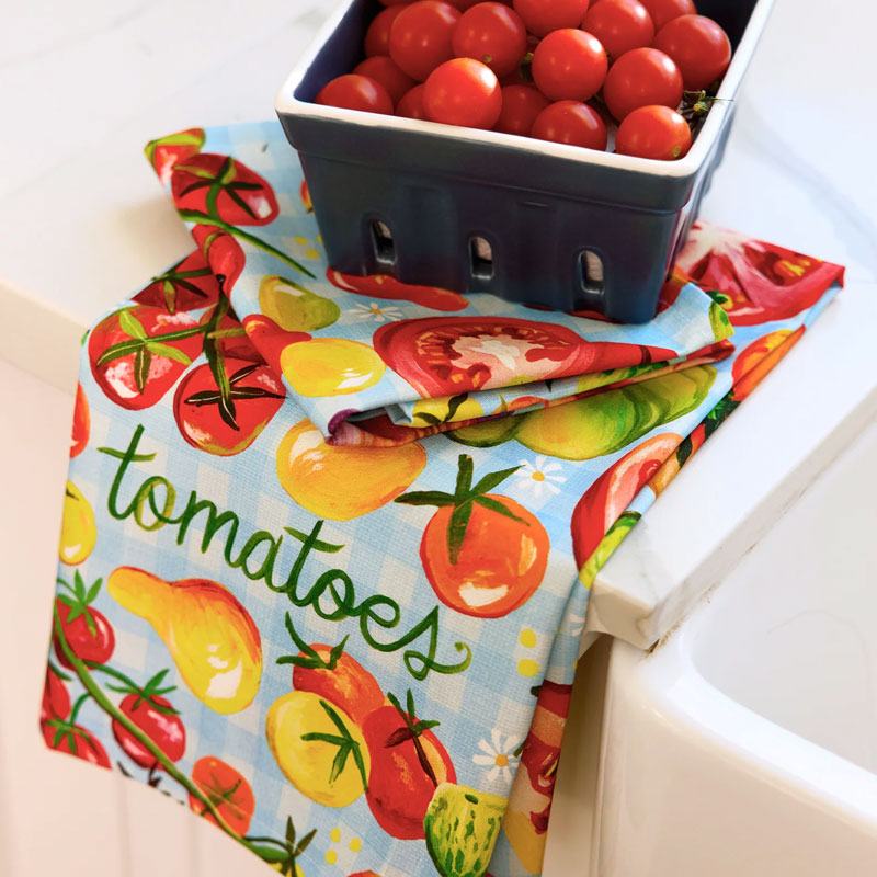 Werkshoppe Tea Towel ~ Tomatoes | New Zealand Delivery | Sabato Auckland