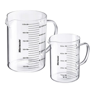 Load image into Gallery viewer, Westmark Glass Measuring Jugs 500ml and 1100ml | New Zealand Delivery | Sabato Auckland
