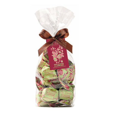 La Perla di Torino Pistachio & Raspberry Truffles 200g bag | Italian Chocolate Truffles | New Zealand Delivery | Sabato Auckland