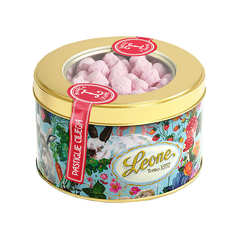 Leone Cherry Pastilles in Nathalie Lété Tin 60g | Italian Candies | Sabato Auckland