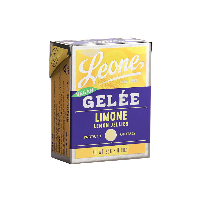 Leone Lemon Jellies 25g Box | Italian Confectionery | Sabato, Auckland, New Zealand