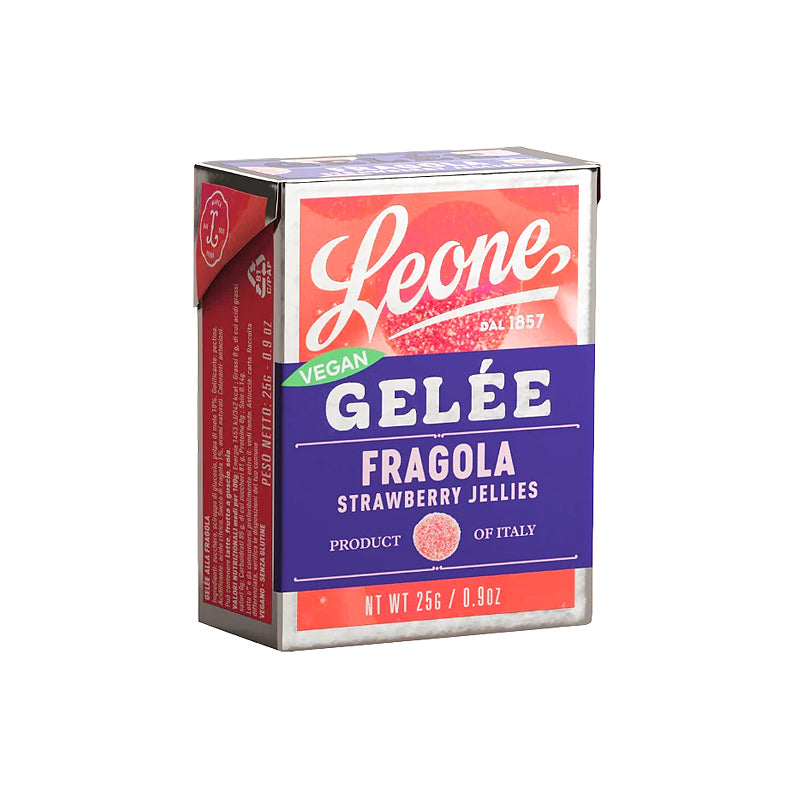 Leone Strawberry Jellies 25g | Artisan Italian Confectionery | New Zealand Delivery | Sabato Auckland