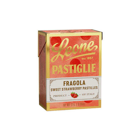 Leone Strawberry Pastilles 27g box | Italian Candies | Sabato Auckland