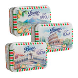 Leone Citrus Jellies in Italian Postcard Tin 100g | Italian Confectionery | New Zealand Delivery | Sabato Auckland