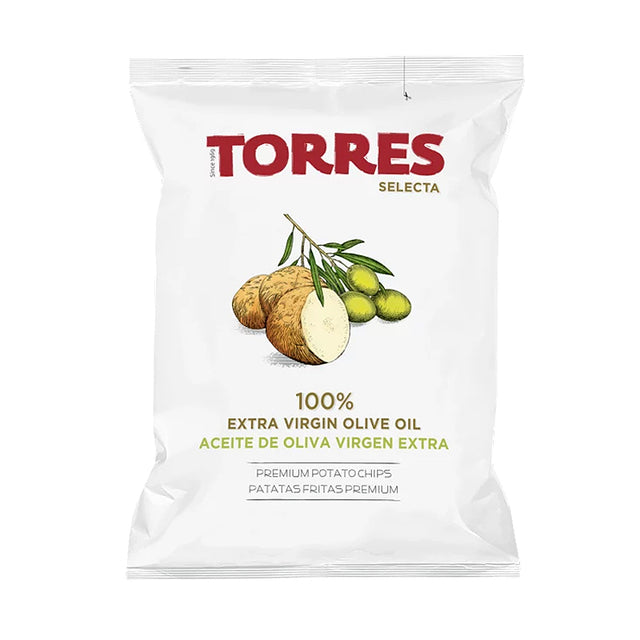 Torres Extra Virgin Olive Oil Potato Chips 40g | Premium Spanish Potato Chips | Sabato New Zealand