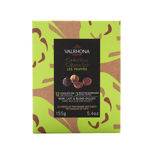 Load image into Gallery viewer, Valrhona Chocolate Truffles 12pc Gift Box 155g | Valrhona Chocolate New Zealand | Sabato Auckland
