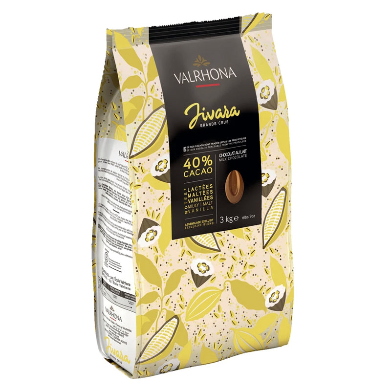 Valrhona Jivara 40% Milk Chocolate Fèves 3kg | French Chocolate New Zealand | Sabato Auckland