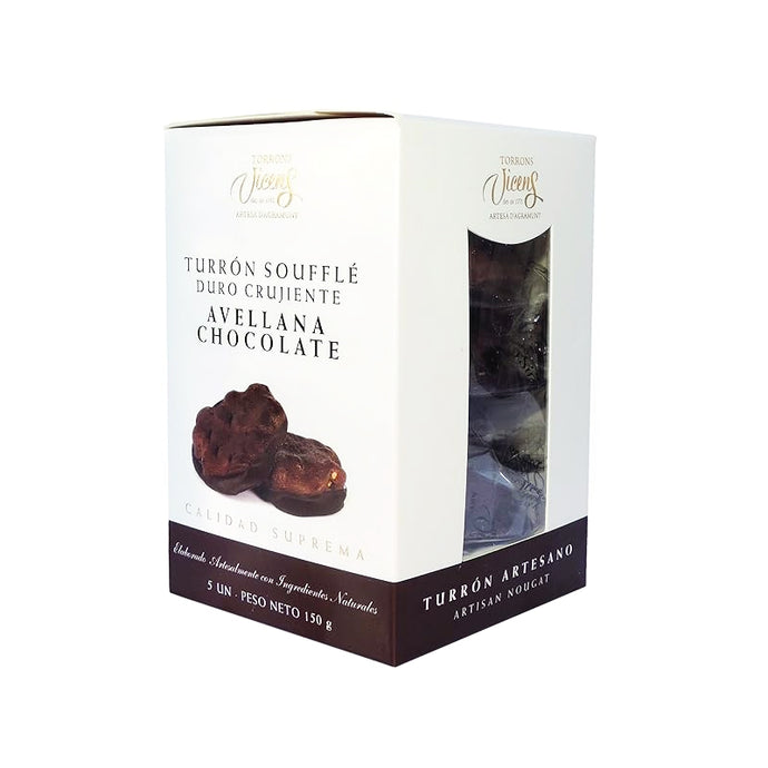 Vicens Hazelnut & Chocolate Soufflé Nougat 150g | Artisan Spanish Confectionery | New Zealand Delivery | Sabato Auckland