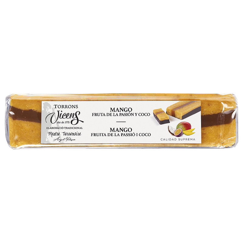 Vicens Mango, Passionfruit & Coconut Nougat 300g | Artisan Spanish Turron & Confectionery | New Zealand Delivery | Sabato Auckland