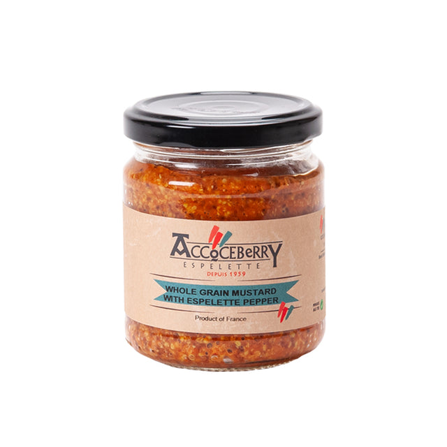 Accoceberry Espelette Wholegrain Mustard 180g