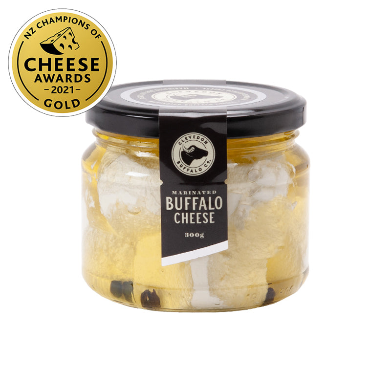 Clevedon Buffalo Co Marinated Buffalo Cheese