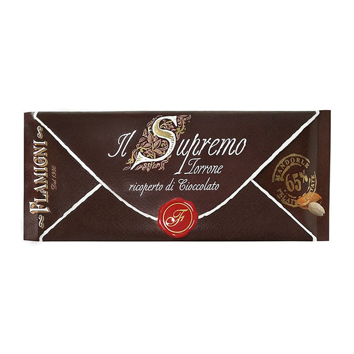 Flamigni Brittle Nougat with 65% Almonds & Chocolate 150g | Artisan Italian Torrone | New Zealand Delivery | Sabato Auckland