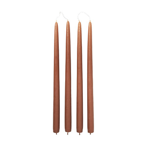 Load image into Gallery viewer, Broste Fine Taper Candles Set of 4 - Terracotta
