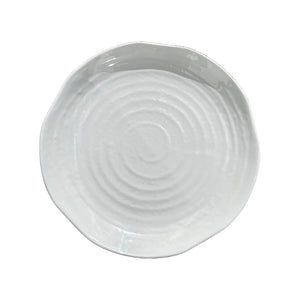 Load image into Gallery viewer, Medium Textured Round Melamine Platter ~ White
