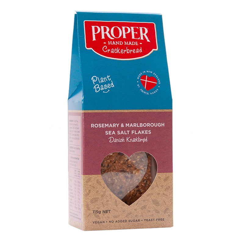 Proper Knaekbrod ~ Rosemary & Sea Salt Crackers