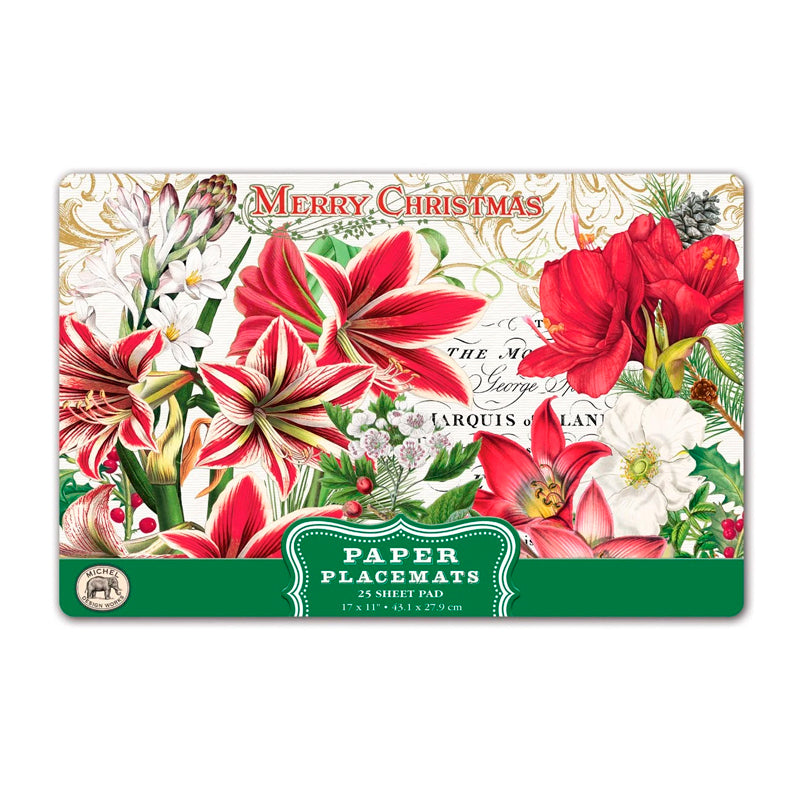 Michel Design Works Paper Placemats - Merry Christmas | Sabato Auckland