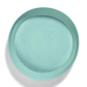 Ottolenghi Deep Serving Plate ~ Azure with Red Stripes