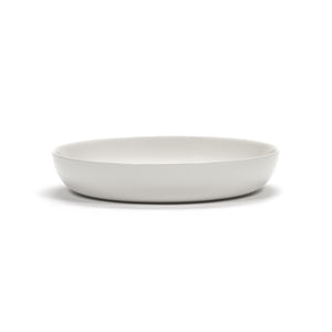 Load image into Gallery viewer, Ottolenghi High Plate ~ White with Red &#39;O&#39;
