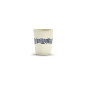 Ottolenghi Tea Cup ~ White with Blue Stripes