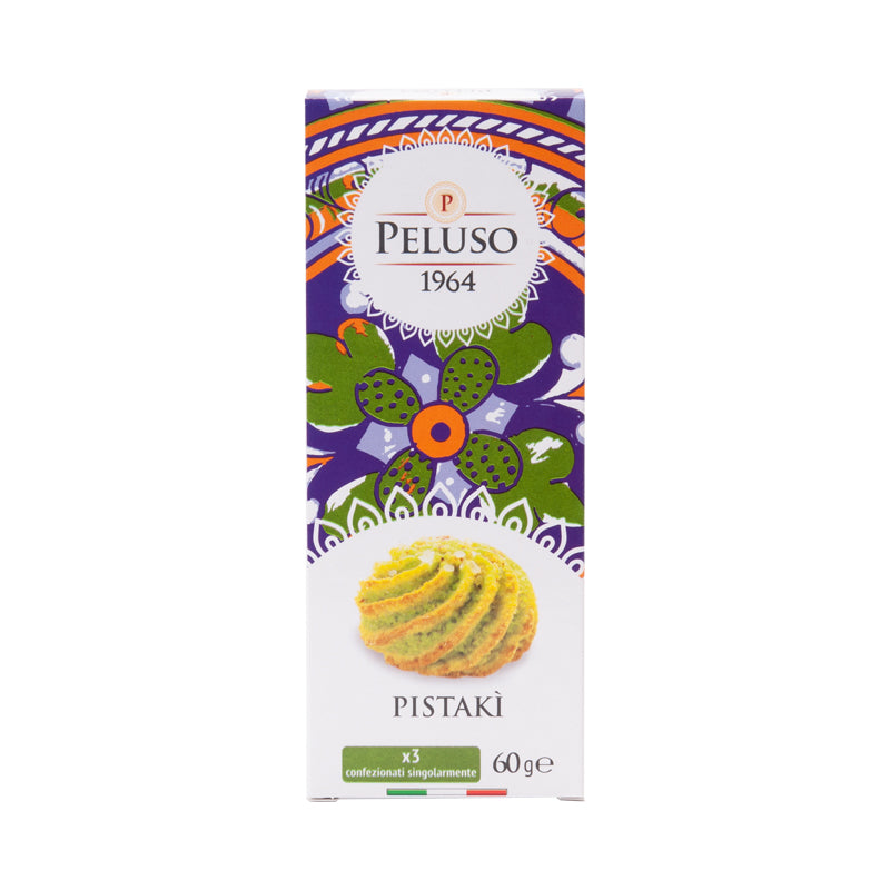 Peluso Sicilian Almond Biscuits with Pistachio 60g | Italian Biscuits | New Zealand Delivery | Sabato Auckland