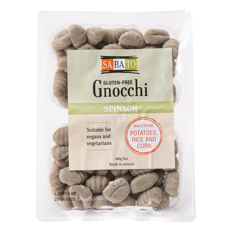 Sabato Gluten-Free Spinach Gnocchi 2 x 200g | Sabato Auckland, New Zealand