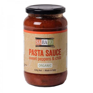 Sabato Pasta Sauce with Peppers & Chilli Organic